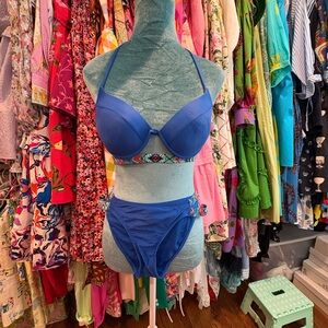Blue Women's Bikini Set